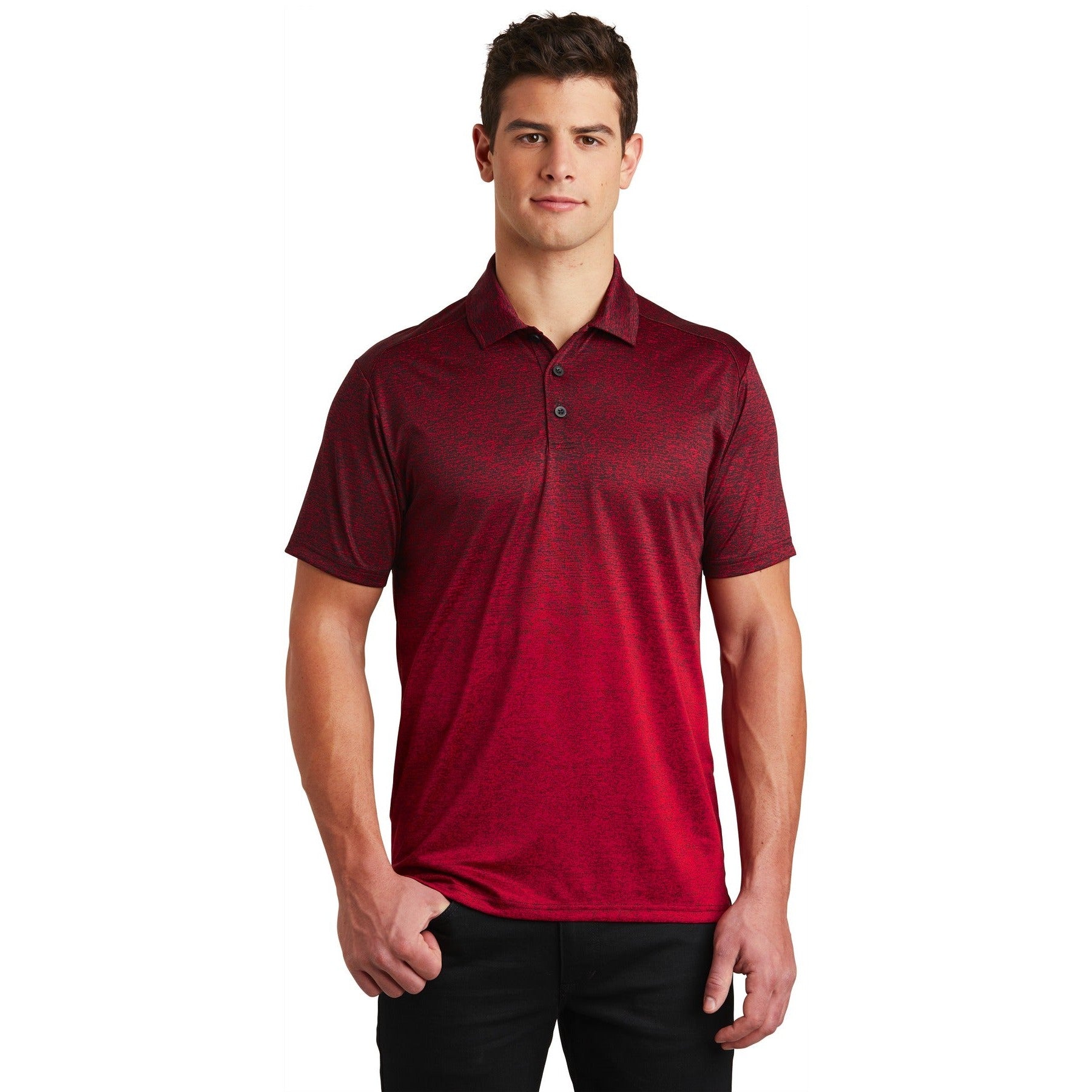 Sport-Tek-Sport-Tek ® Ombre Heather Polo. ST671-MedTech-2